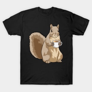 Squirrel with Cup of Coffee T-Shirt